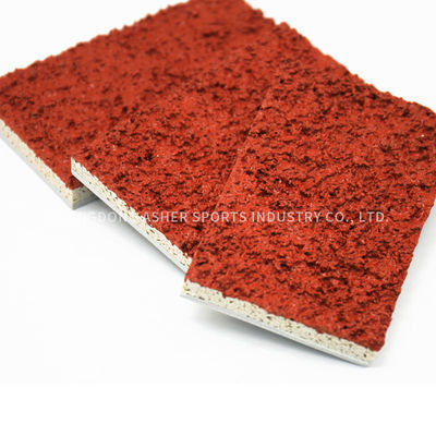 Material material rojo de la pista del tartán de la PU, grueso del suelo 13m m de los deportes al aire libre