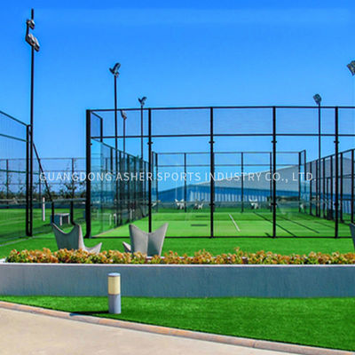 Fabricante ofrece venta al por mayor transfronteriza de sistemas completos de pista de padel de diseños estándar y panorámicos, incluidas las paletas