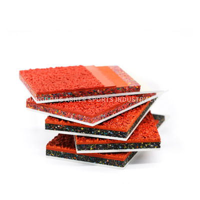 Tipo resistente ULTRAVIOLETA de encargo reciclado liso de las tejas del suelo al aire libre de goma