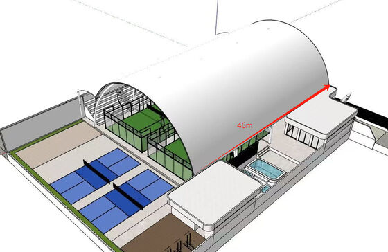 Tipo de campos accesible de las pistas de tenis de Padel de la silla de ruedas con la cerca del PE