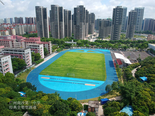 Superficie de pista de atletismo escolar de PU completa para entrenamiento diario y uso diario deportivo