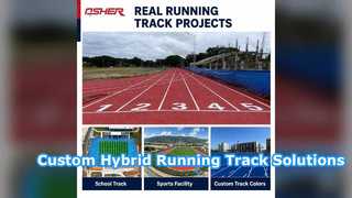 Soluciones de pista de atletismo híbridas personalizadas para escuelas
