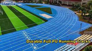 Soluciones completas de pistas de atletismo de PU para parques deportivos municipales