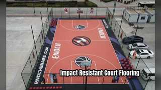 Suelos deportivos acrílicos duraderos de alta absorción de impactos